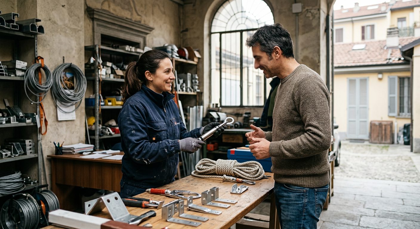Sopralluogo di Leovita.it con il cliente su una copertura condominiale a Milano